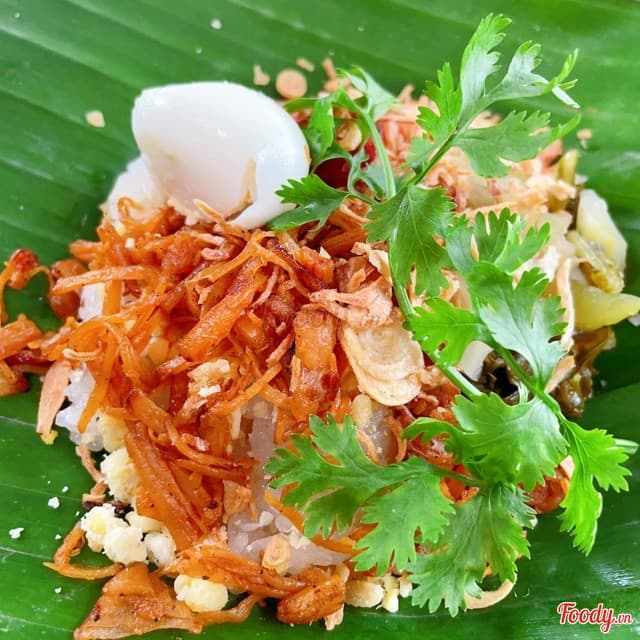 Xôi gà xé sợi